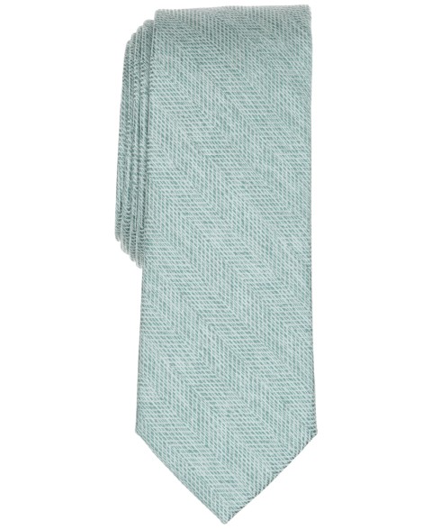 Мужские Bar III Men's Melange Chevron Solid Tie