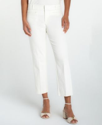 Petite High Rise Welt Pocket Crop Trousers