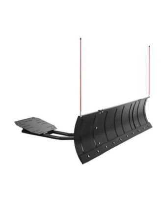 Snow Plow Blade Kit, 43"-72" Adjustable Width, Universal ATV/UTV Mount, Rubber Flaps, Heavy-Duty Steel