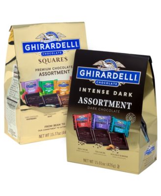 Premium Assortment Chocolate Squares Intense Dark Chocolate Premium Collection, 2 Pack