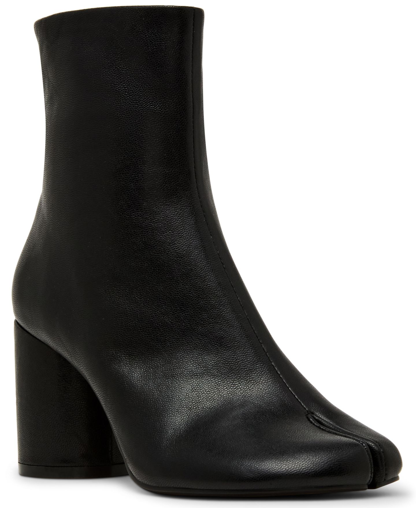 Женские ботинки Steve Madden Caro Split-Toe Cylinder Heel Booties, цвет: Чёрный — фото 1