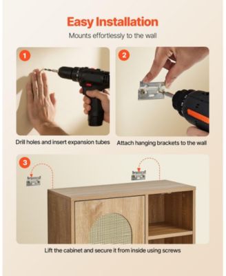 Wall Cabinet, Single Door, Adjustable Shelves, Over-Toilet Storage