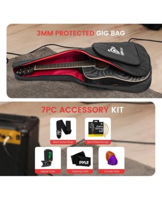 41   Steel Strings Acoustic Guitar for Beginner and Adults (Sunburst Teardrop