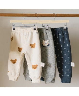 12-Pack Wooden Pants Hangers with Adjustable Clips