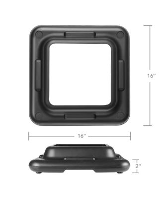 Aerobic Exercise Adjustable Step Platform Risers, 2 Pack - Black
