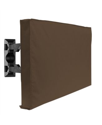Outdoor TV Cover - 60" Model For 58'' - 62" Flat Screens - Slim Fit - Weatherproof Weather Dust Resistant Television Protector - Brown