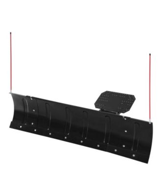 Snow Plow Blade Kit, 43"-60" Adjustable Width, Universal ATV/UTV Mount, Rubber Flaps, Heavy-Duty Steel