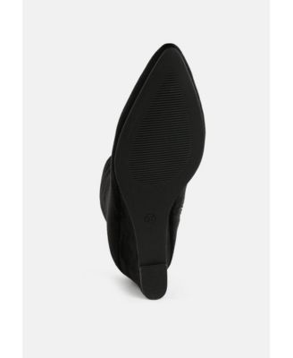 Womens Yara Microfiber Wedge Sock Boots