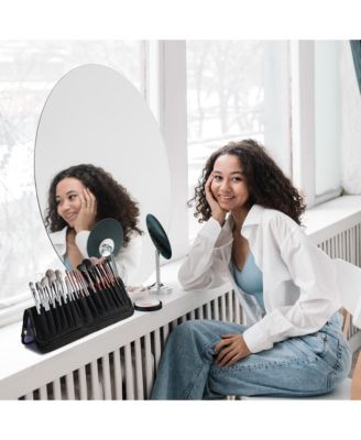 Makeup Brush Holder Bag Foldable Cosmetic Case ForgetMeNot 2 Pack