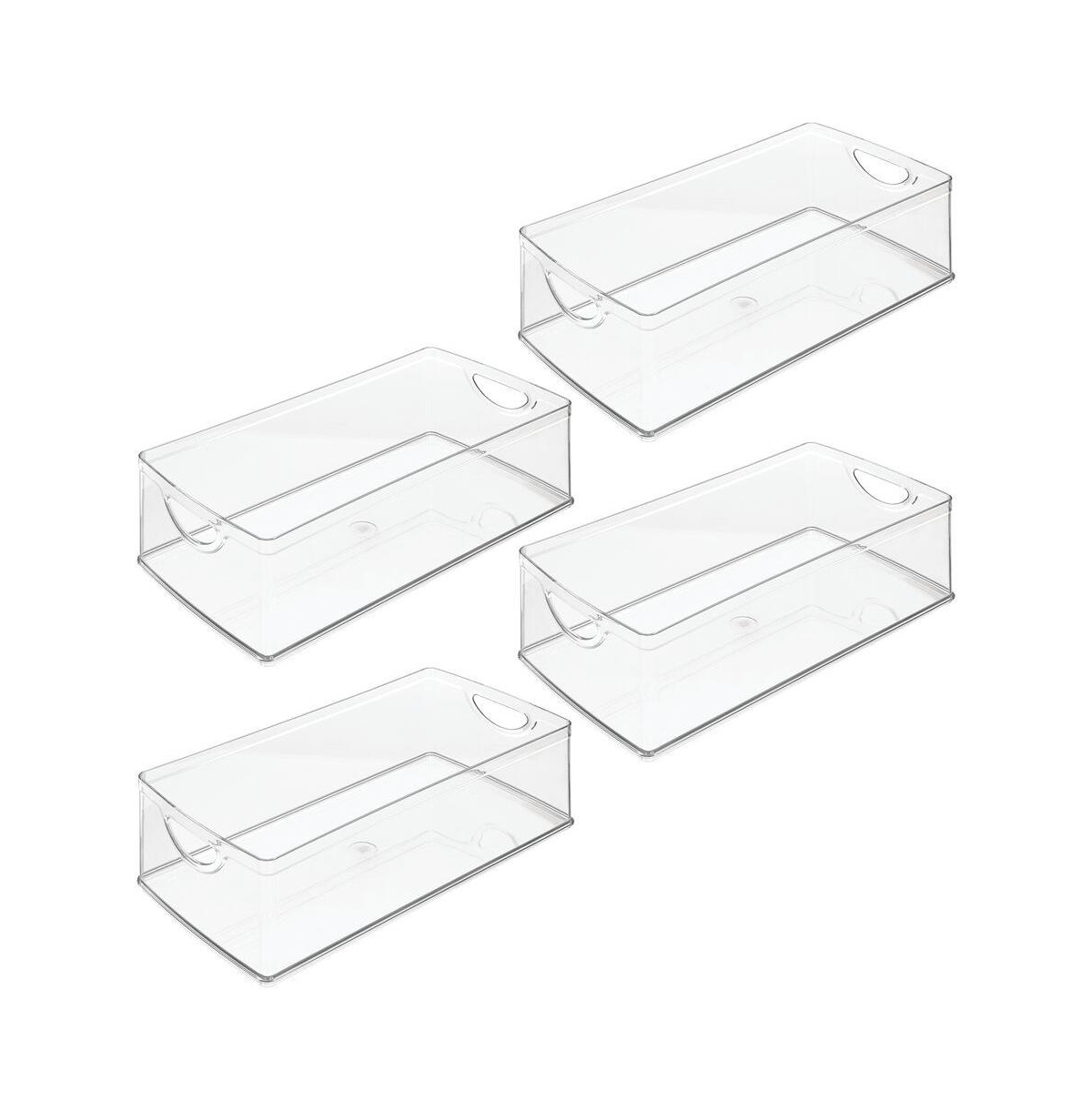 iDesign Plastic Kitchen Cabinet Storage Bins - Set of