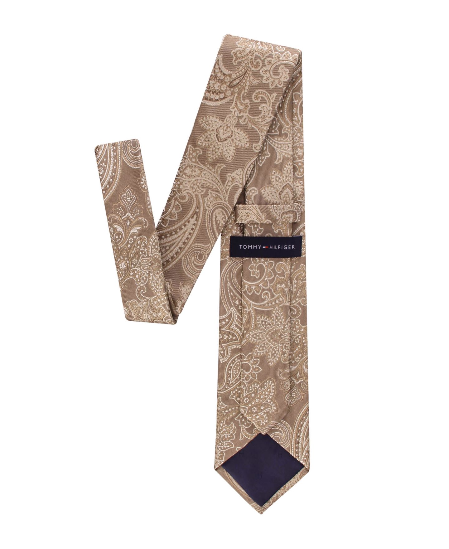 Мужской галстук Tommy Hilfiger Victoria Paisley Tie, цвет: Серо-коричневый — фото 5