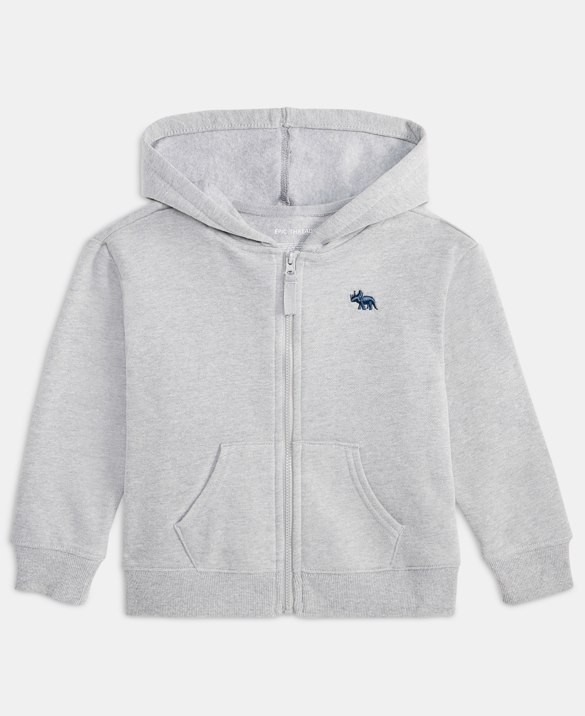 Epic Threads Boys' Toddler 12M-5T Fleece Icon Zip-Up Hoodie, Macy's Exclusive