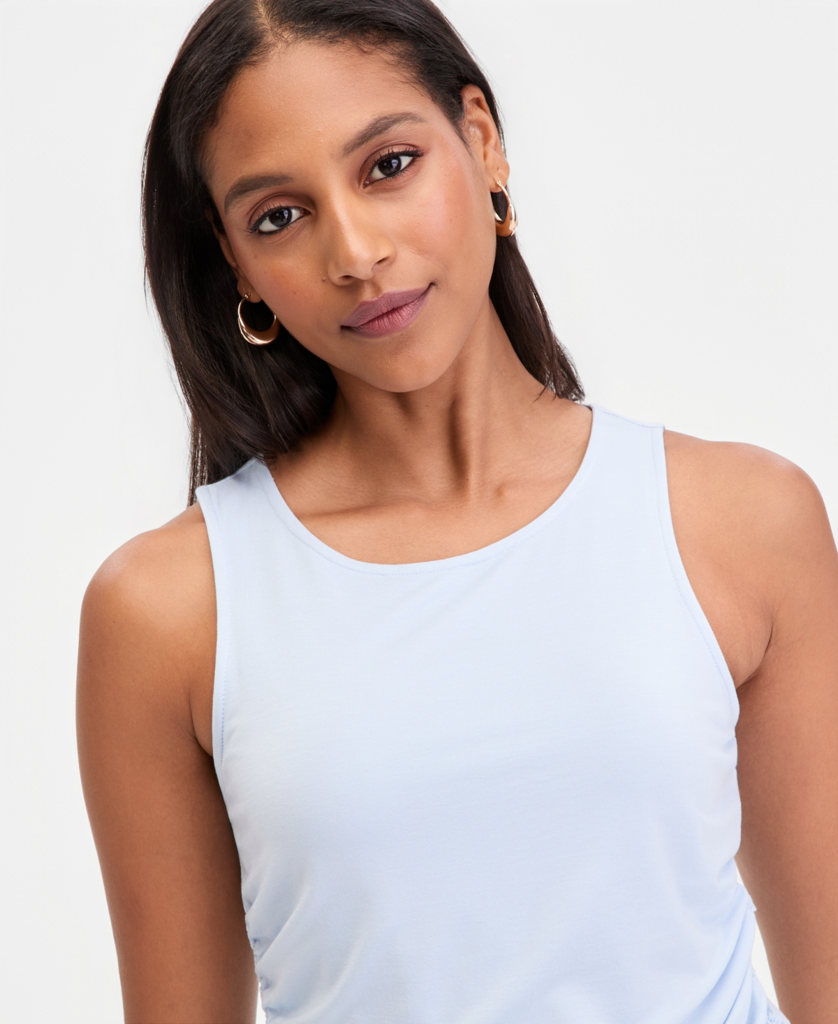 I.n.c. International Concepts Women's Ruched Luxe Layering Tank, Macy's Exclusive