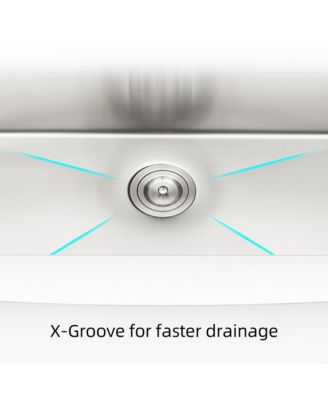 33x22x10inch Farmhouse Apron Single Bowl Kitchen Sink Stainless Steel Workstation