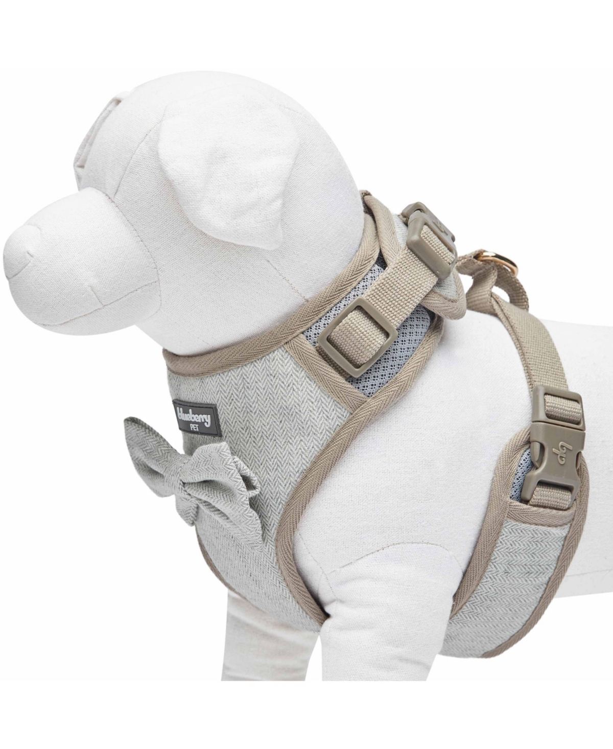 Blueberry Pet Textured Tweed Dog Harness Vest