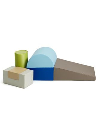 6 Piece Climb Crawl Play Set Indoor Baby Toddler-Gray