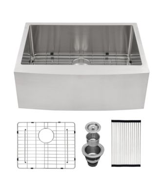 27"x21"x10" Stainless Steel Farmhouse Apron Front Sink