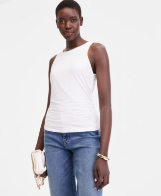 Women's Ruched Double-Layer Tank