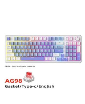 98-Key Mechanical Keyboard Wired Hot Swappable Red Switches, RGB Backlit for Gaming & Office - Ideal for Gamers & Professionals