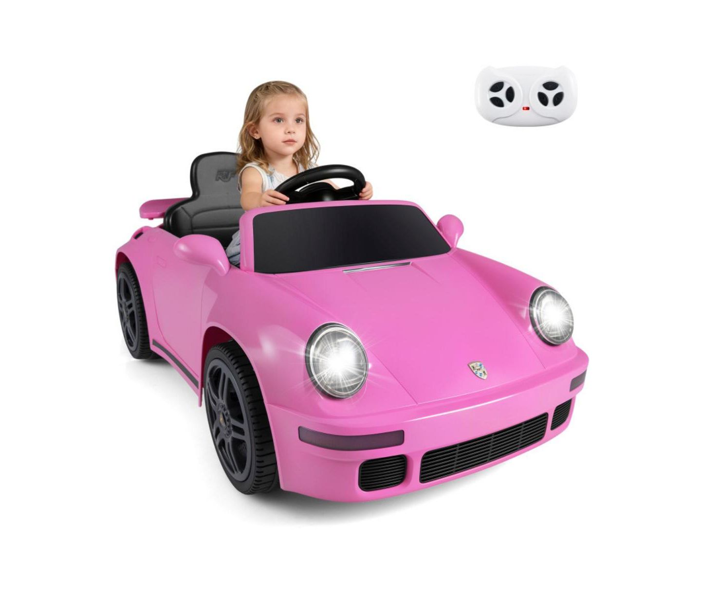 Детская игрушка HONGGE Electric Remote-Control Ride-On Car, 1-Seat, Ages 3-7, цвет: Розовый — фото 10