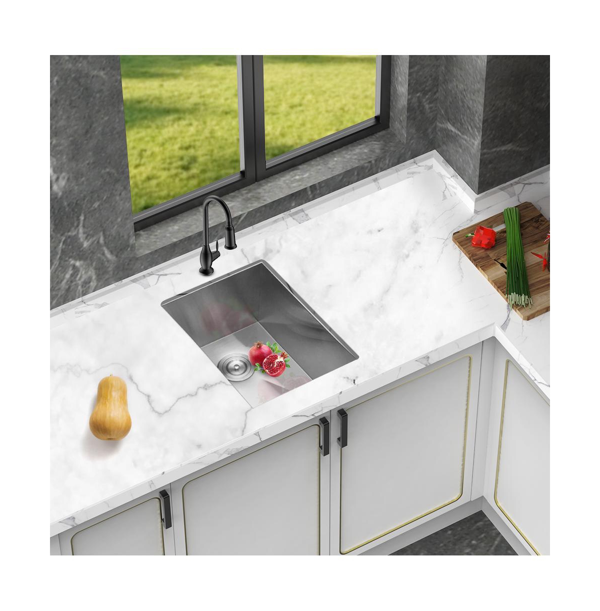 flynama 15x20x9inch Undermount Kitchen Sink Stainless Steel Single Bowl 16 Gauge Deep Basin