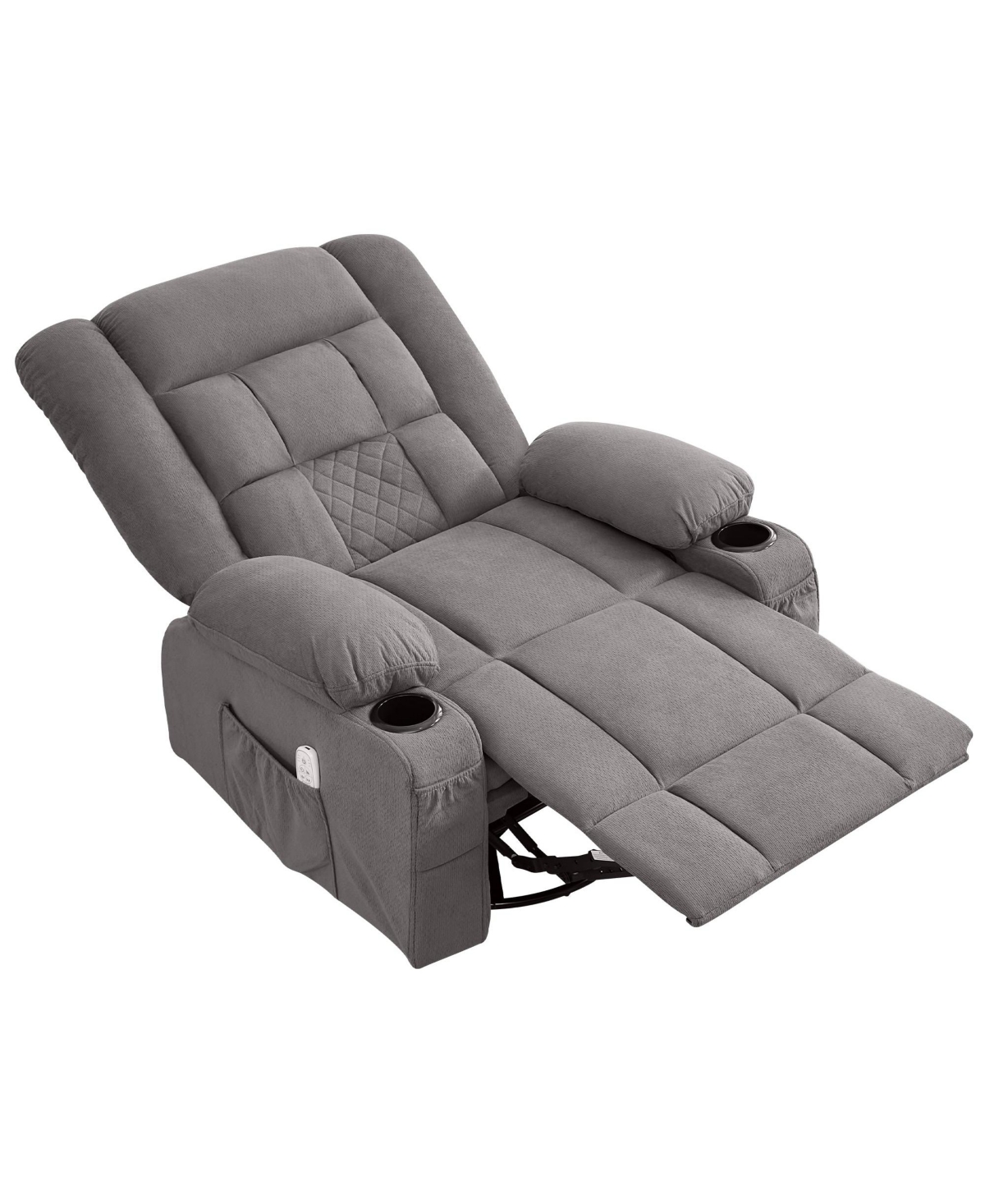 Clihome Kneading Massage Rocker Recliner Chair with 4-Point 3D and Heat for Living Room Rocking Function