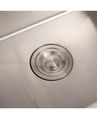 24inch Silver Brushed Stainless Steel Washing Sink with Faucet Hoses Drain Head Only 12 Gauge Noise Reducing Pads