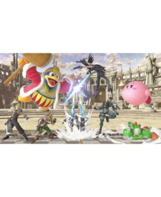 Super Smash Bros Ultimate, Pro Controller and MightySkins OLED Code Bundle for Switch