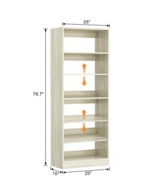Closet Organizer with Adjustable Shoe Shelves