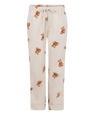 Hunkemoller Women's Pant Flannel Straight Bear