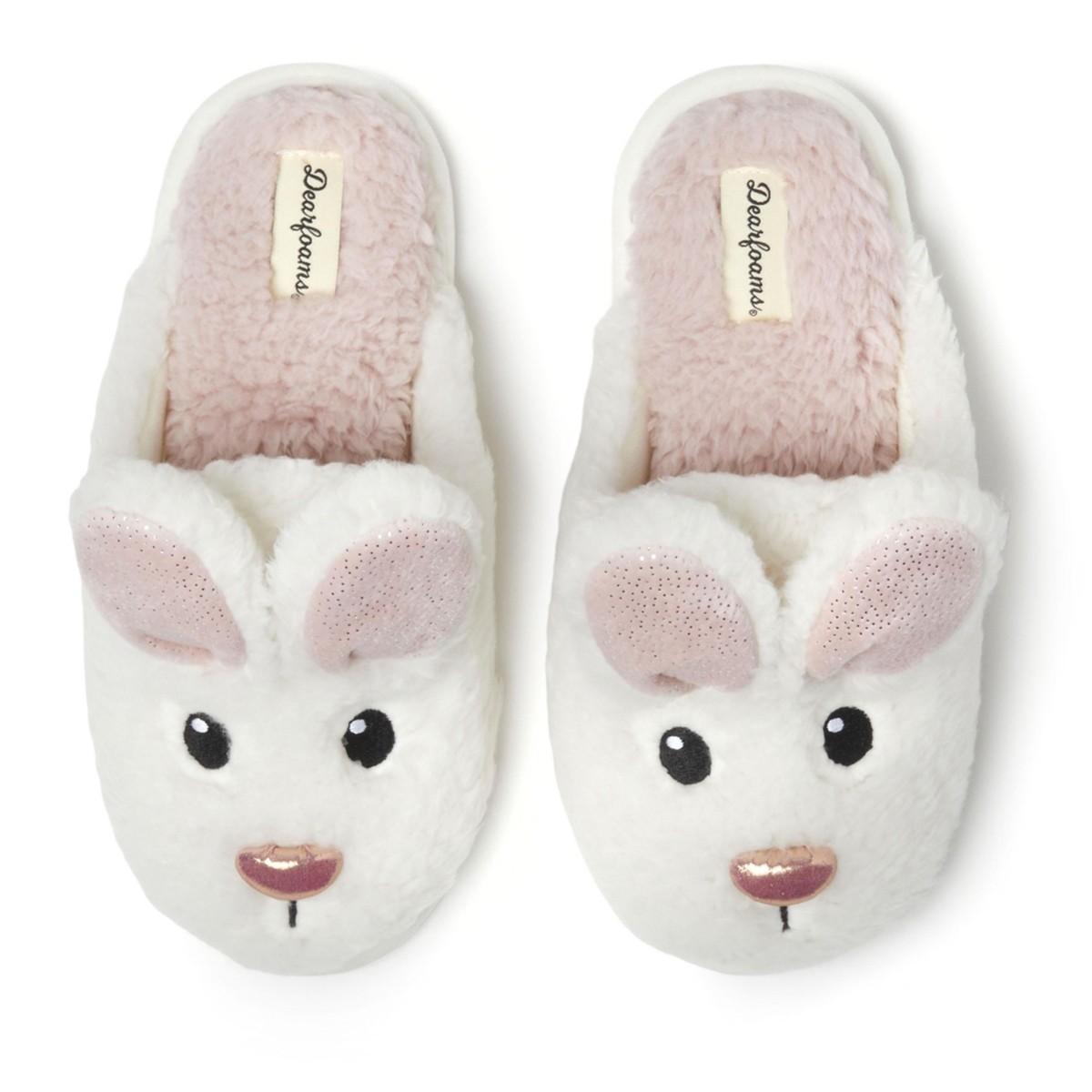 Женские Dearfoams Women's Shay Novelty Easter Bunny Rabbit Scuff Slipper — фото 1