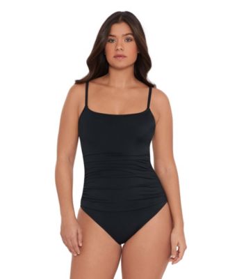 Women's S3 Smoothing Classic Shirred-Front One-Piece Swimsuit