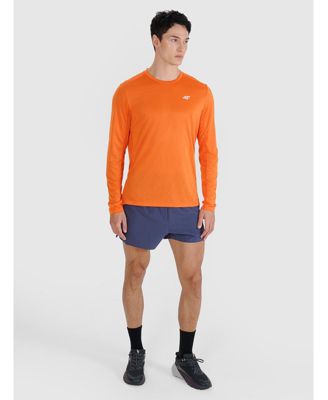 Men's quick-drying running longsleeve - orange