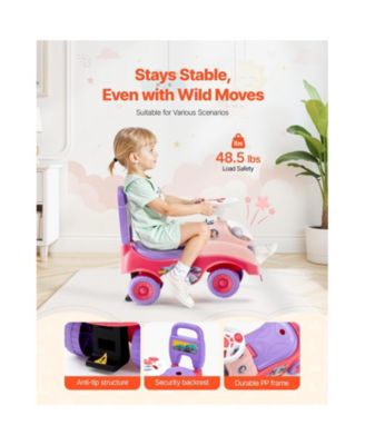 Ride On Toddler Push Car, Push Car for Toddler 19 to 36 Months, Kids Ride On Toy with Horn & Music