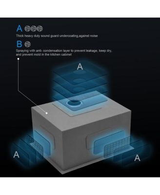 21" x 18" x 12" Undermount Laundry Sink, Stainless Steel, Deep Single Bowl, 16-Gauge Utility Tub
