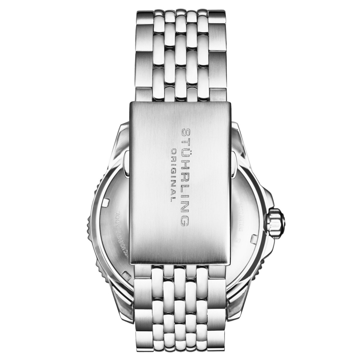 Мужские часы Stuhrling Trackmaster 1026 автоматические на стальном браслете 42мм — фото 4