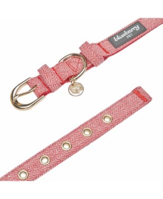 Textured Tweed Dog Collar With Detachable Bowtie Accessory