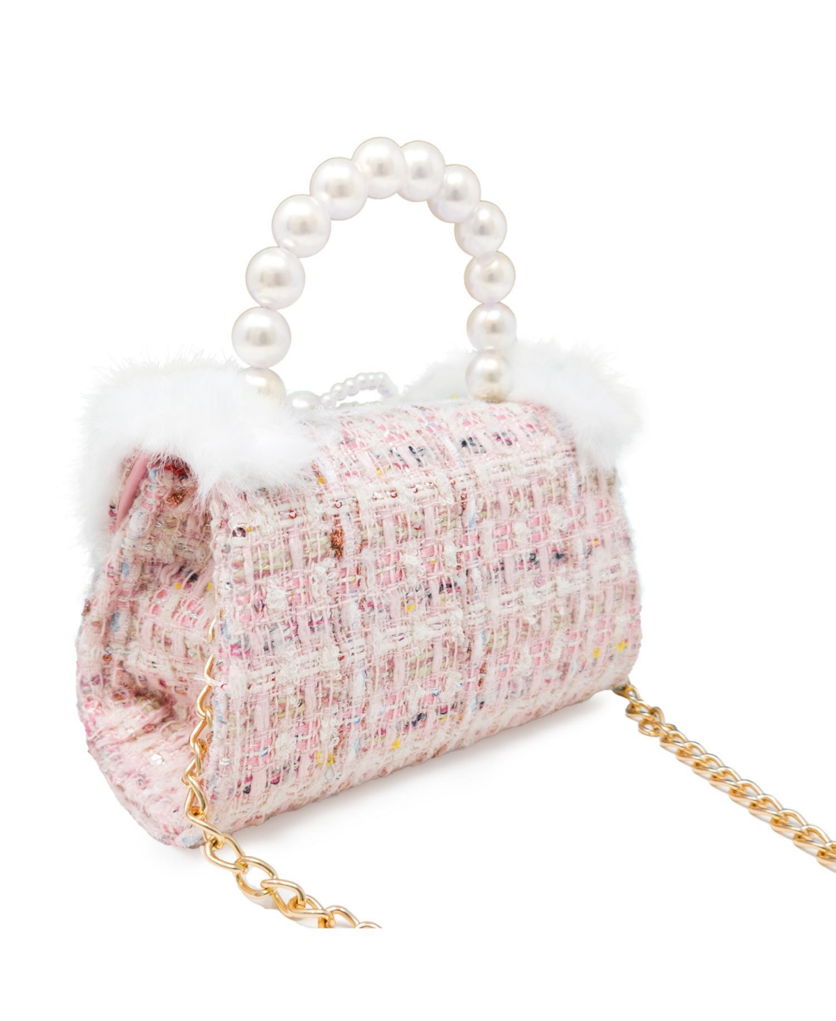 Puttisu Girls Pearl Ribbon Handbag