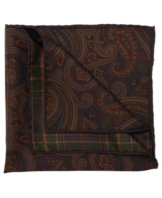Men's Positano - Double Sided Silk Pocket Square for Men
