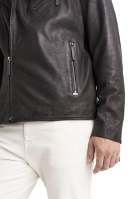 Women's Capri Leather Semi-Fitted Biker Jacket