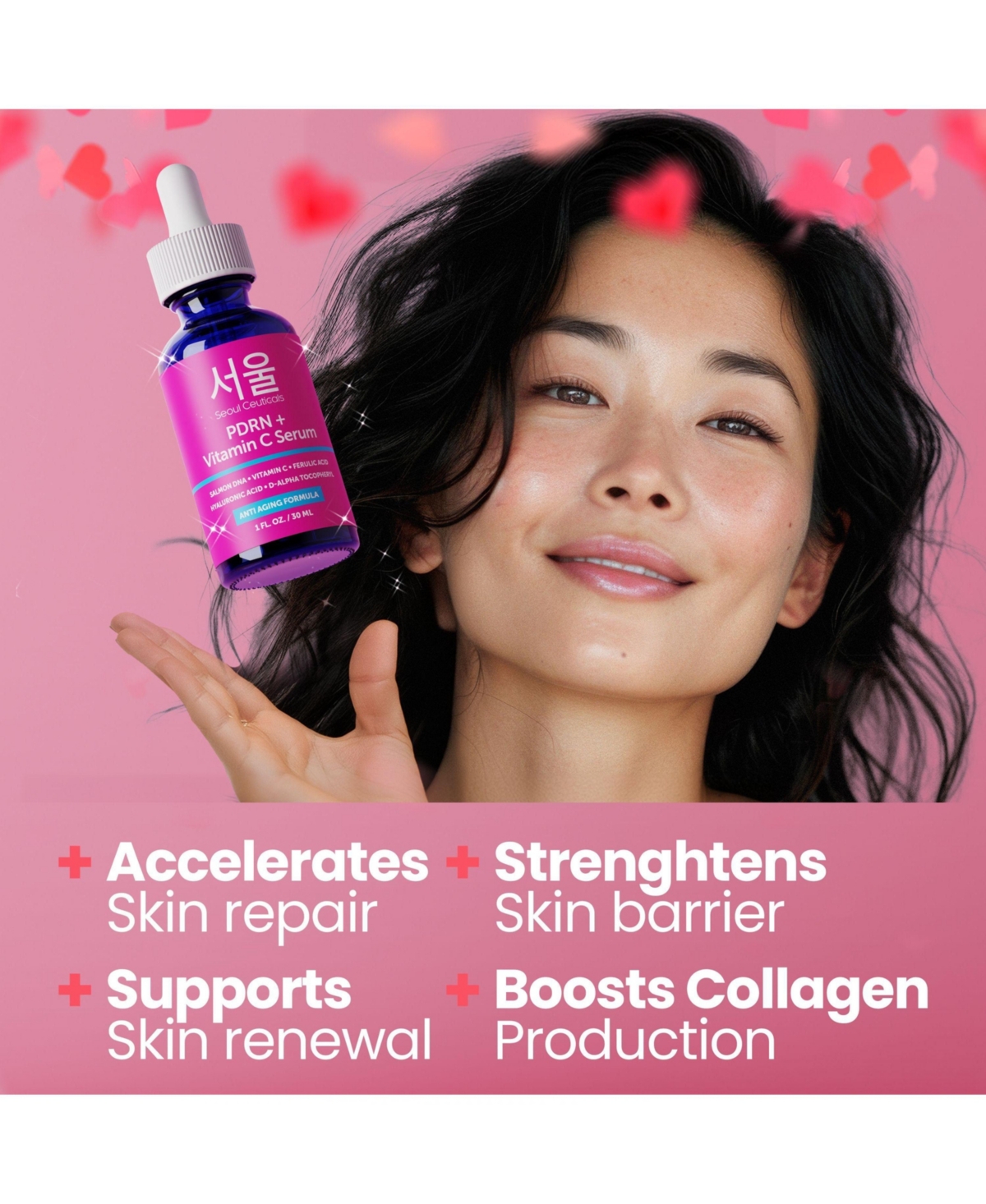 Seoul Ceuticals Korean Skin Care Pdrn + Vitamin C Serum