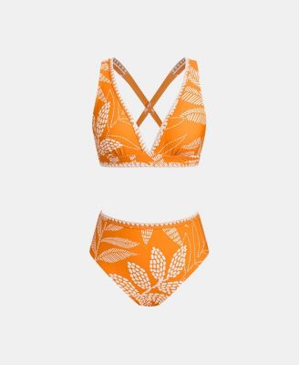 Women's Crossback Adjustable Strap Bikini Set with High-Waist Bottom