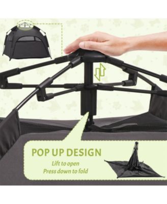 Tent with Carry Bag, for Beach in Dark Gray
