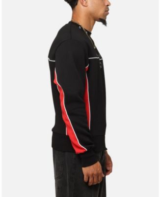 Men's Crewneck Sweatshirt in Black/Red