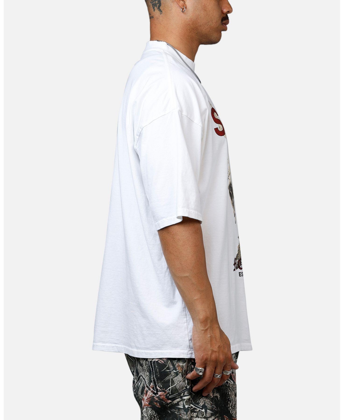 Saint Morta Men's Heavens Mock T-Shirt White