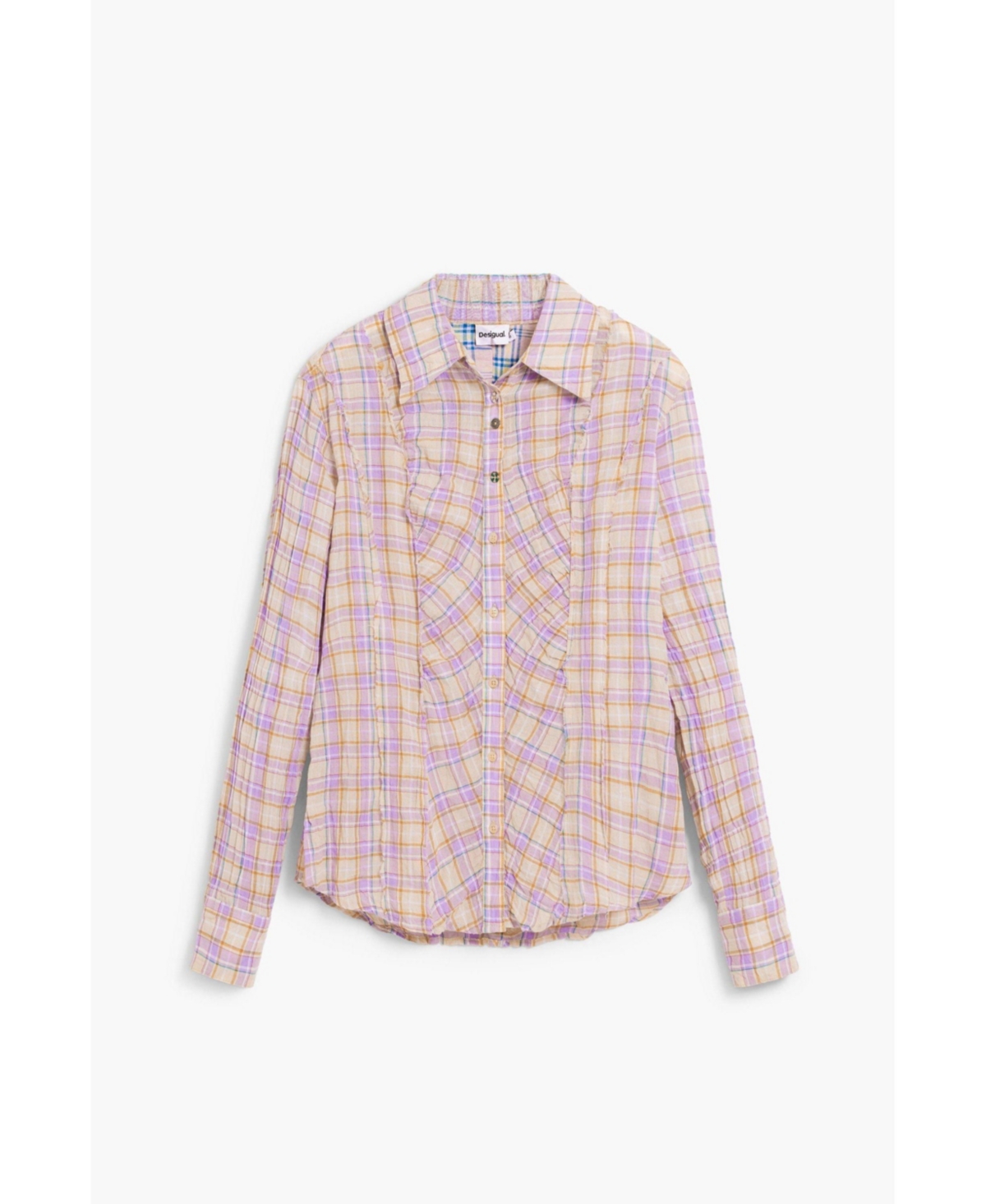 Desigual Women's Plaid shirt gathered