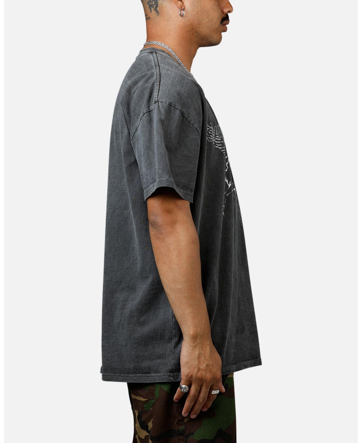 Saint Morta Men's Liberty Boxy T-Shirt Black Wash