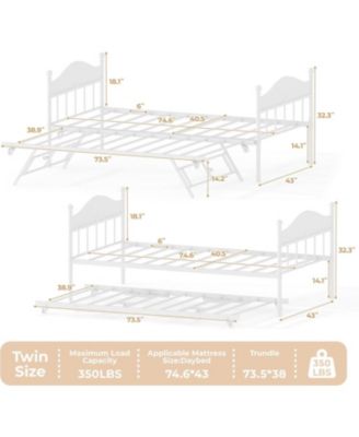 Easy Assembly Twin Daybed Space Saving, for Living Room, Guest Room