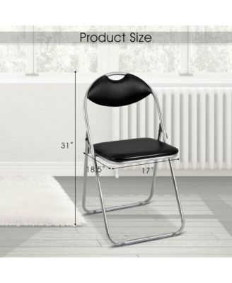 U Shape Folding Chairs Furniture Home Outdoor Picnic Portable