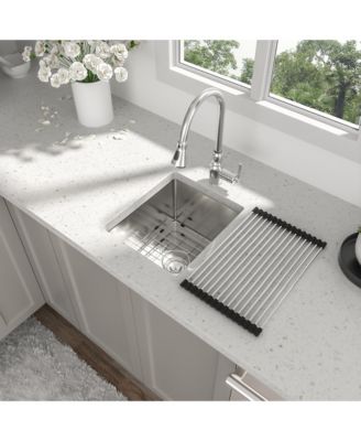 13x15x9inch Undermount Kitchen Sink Stainless Steel Single Bowl 16 Gauge Bar Prep